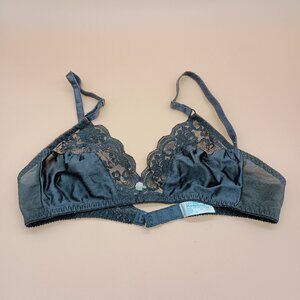 Vintage Bra Maidenform Chantilly Black Mesh Size 34 No Wire VGUC Union Made